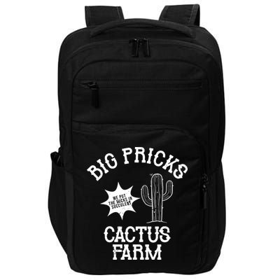 Big Pricks Cactus Farm Funny Impact Tech Backpack