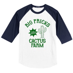 Big Pricks Cactus Farm Funny Baseball Sleeve Shirt