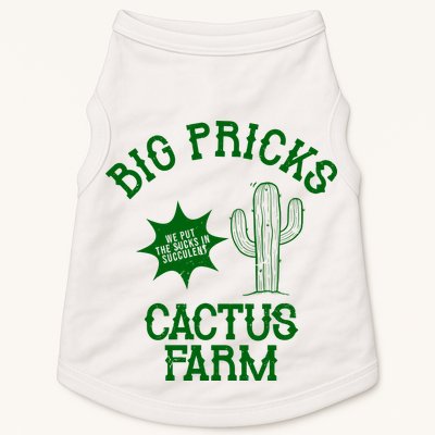 Big Pricks Cactus Farm Funny Doggie Tank