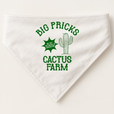 Big Pricks Cactus Farm Funny USA-Made Doggie Bandana
