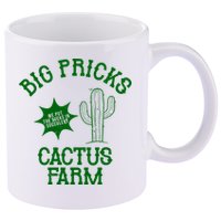 Big Pricks Cactus Farm Funny 11oz C Handle Ceramic Mug