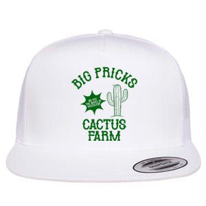 Big Pricks Cactus Farm Funny Flat Bill Trucker Hat