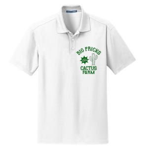 Big Pricks Cactus Farm Funny Dry Zone Grid Polo