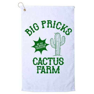 Big Pricks Cactus Farm Funny Golf Towel