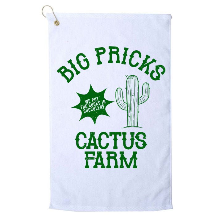 Big Pricks Cactus Farm Funny Golf Towel