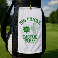 Big Pricks Cactus Farm Funny Golf Towel