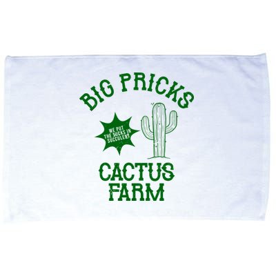Big Pricks Cactus Farm Funny Microfiber Hand Towel