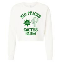 Big Pricks Cactus Farm Funny Cropped Pullover Crew