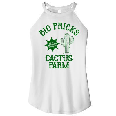 Big Pricks Cactus Farm Funny Women's Perfect Tri Rocker Tank