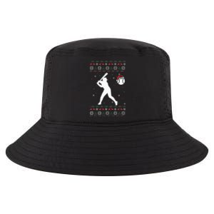 Baseball Player Christmas Cool Ugly Xmas Pajama Cool Comfort Performance Bucket Hat