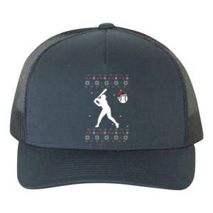 Baseball Player Christmas Cool Ugly Xmas Pajama Yupoong Adult 5-Panel Trucker Hat