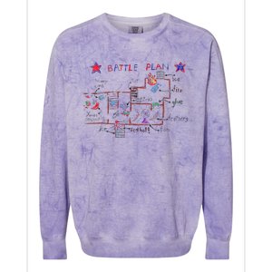 Battle Plan Christmas Home Hand Dawn Alone Xmas Colorblast Crewneck Sweatshirt