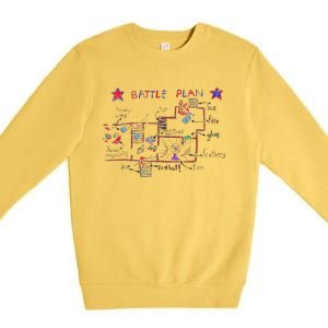 Battle Plan Christmas Home Hand Dawn Alone Xmas Premium Crewneck Sweatshirt