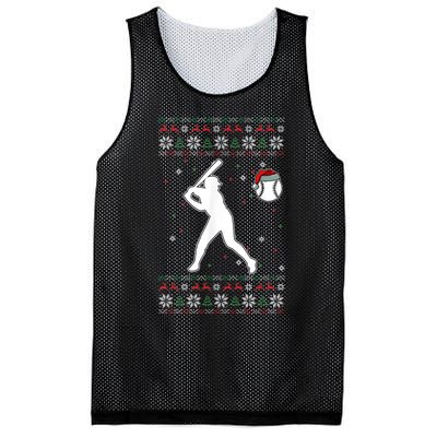 Baseball Player Christmas Cool Ugly X-Mas Pajama Boyss Mesh Reversible Basketball Jersey Tank