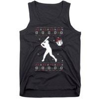 Baseball Player Christmas Cool Ugly X-Mas Pajama Boyss Tank Top