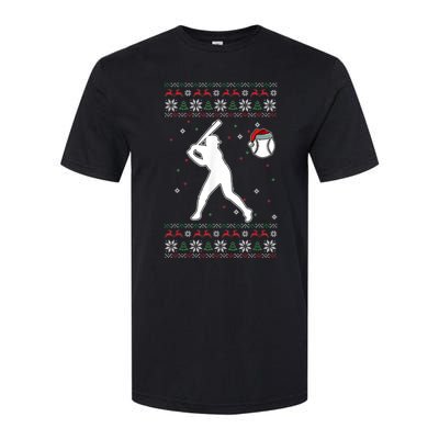 Baseball Player Christmas Cool Ugly X-Mas Pajama Boyss Softstyle CVC T-Shirt