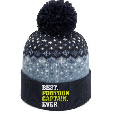 Best Pontoon Captain Ever | Pontoon Boat The Baniff Cuffed Pom Beanie