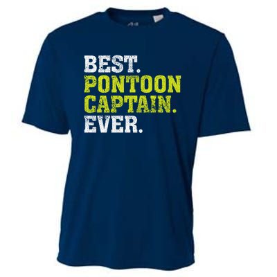 Best Pontoon Captain Ever | Pontoon Boat Cooling Performance Crew T-Shirt