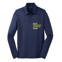 Best Pontoon Captain Ever | Pontoon Boat Silk Touch Performance Long Sleeve Polo