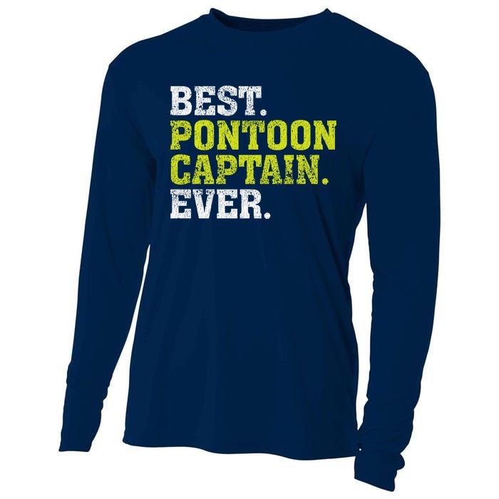 Best Pontoon Captain Ever | Pontoon Boat Cooling Performance Long Sleeve Crew