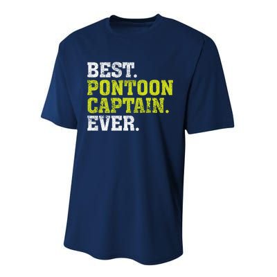 Best Pontoon Captain Ever | Pontoon Boat Performance Sprint T-Shirt