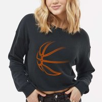Basketball Player Cool Style Cropped Pullover Crew