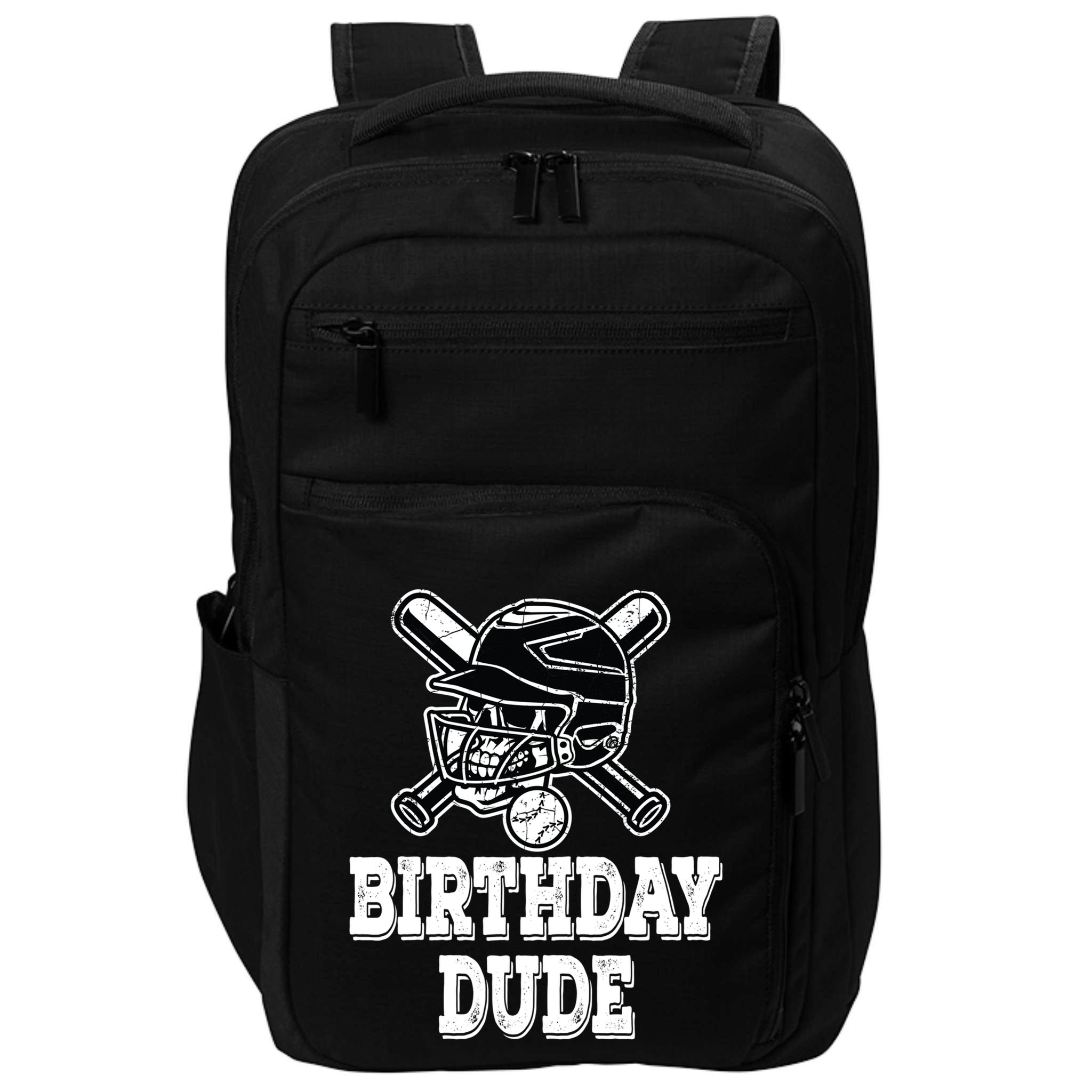 Baseball Pitcher Catcher Helmet Birthday Funny Gift Cool Gift Impact Tech Backpack