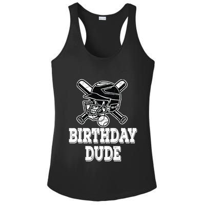 Baseball Pitcher Catcher Helmet Birthday Funny Gift Cool Gift Ladies PosiCharge Competitor Racerback Tank