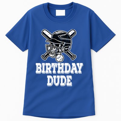 Baseball Pitcher Catcher Helmet Birthday Funny Gift Cool Gift Tall T-Shirt