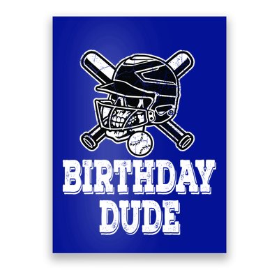 Baseball Pitcher Catcher Helmet Birthday Funny Gift Cool Gift Poster