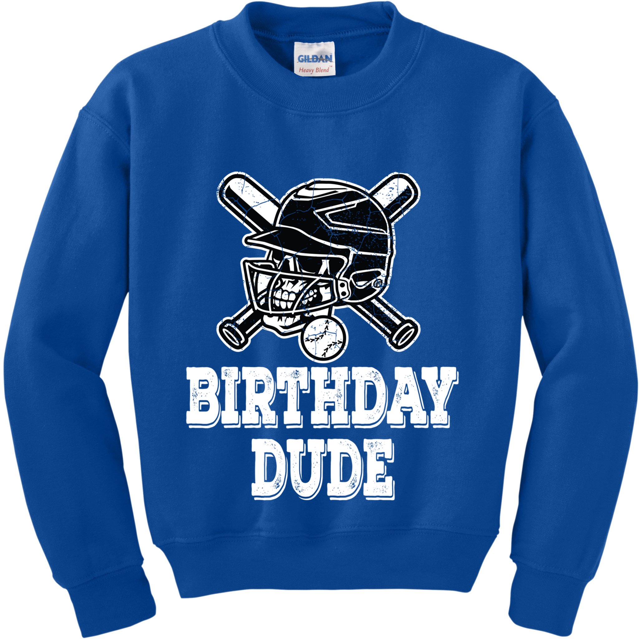 Baseball Pitcher Catcher Helmet Birthday Funny Gift Cool Gift Kids Sweatshirt