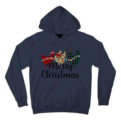 Buffalo Plaid Chickmas Merry Christmas Chicken Lover Xmas  Tall Hoodie