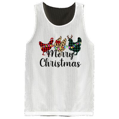 Buffalo Plaid Chickmas Merry Christmas Chicken Lover Xmas  Mesh Reversible Basketball Jersey Tank