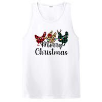 Buffalo Plaid Chickmas Merry Christmas Chicken Lover Xmas  PosiCharge Competitor Tank