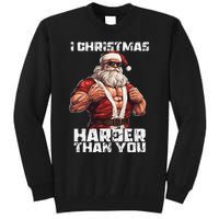 Bodybuilding Powerlifting Christmas Core Workout Iron Mass Tall Sweatshirt