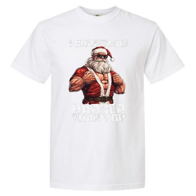 Bodybuilding Powerlifting Christmas Core Workout Iron Mass Garment-Dyed Heavyweight T-Shirt