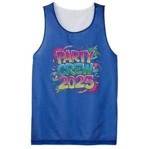 Bright Party Crew 2025 Festive New YearS Eve Group Outfit Gift Mesh Reversible Basketball Jersey Tank