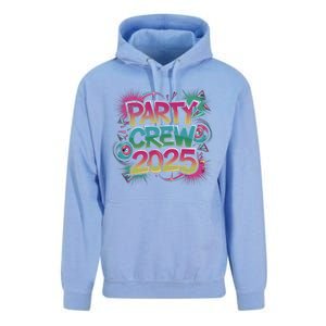 Bright Party Crew 2025 Festive New YearS Eve Group Outfit Gift Unisex Surf Hoodie