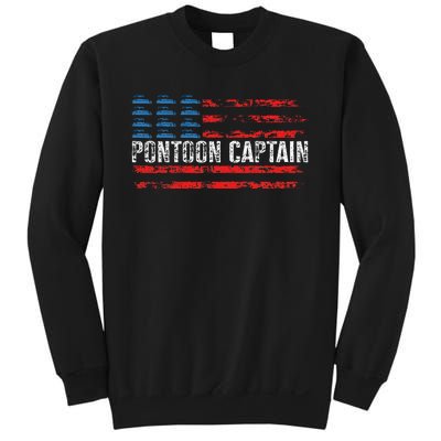 Boating Pontoon Captain 4th Of July Pontoon Boat Sweatshirt