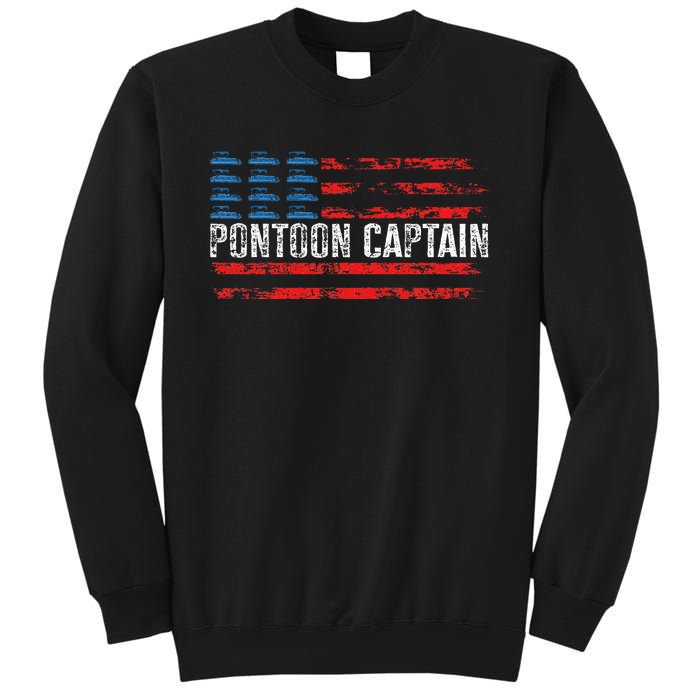 Boating Pontoon Captain 4th Of July Pontoon Boat Sweatshirt