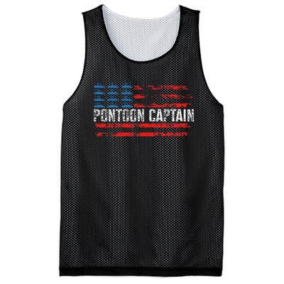 Boating Pontoon Captain 4th Of July Pontoon Boat Mesh Reversible Basketball Jersey Tank