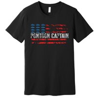 Boating Pontoon Captain 4th Of July Pontoon Boat Premium T-Shirt