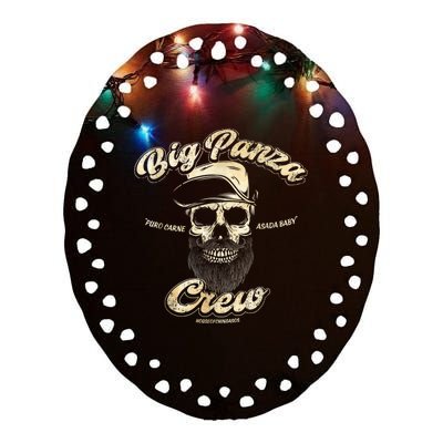 Big Panza Crew Chingon Ceramic Oval Ornament