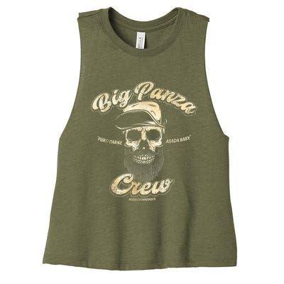 Big Panza Crew Chingon Women's Racerback Cropped Tank