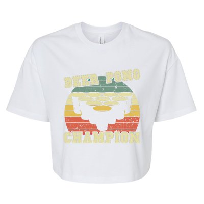 Beer Pong Champion/beer Pong Gift Bella+Canvas Jersey Crop Tee