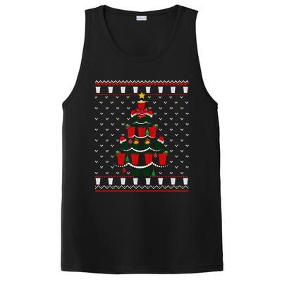 Beer Pong Christmas Tree Ugly Xmas Sweater Cute Gift PosiCharge Competitor Tank