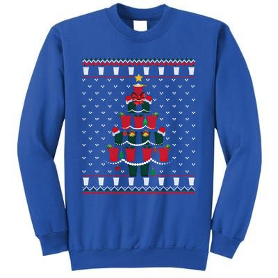 Beer Pong Christmas Tree Ugly Xmas Sweater Cute Gift Tall Sweatshirt