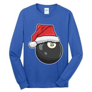 Billiards Player Christmas Costume Pool Funny Gift Tall Long Sleeve T-Shirt