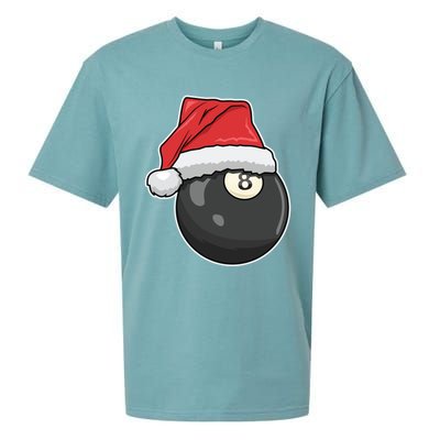 Billiards Player Christmas Costume Pool Funny Gift Sueded Cloud Jersey T-Shirt