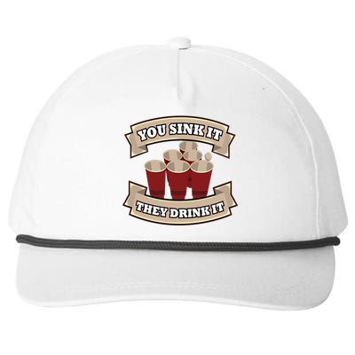 Beer Pong Costume I Beer Pong Gift Snapback Five-Panel Rope Hat